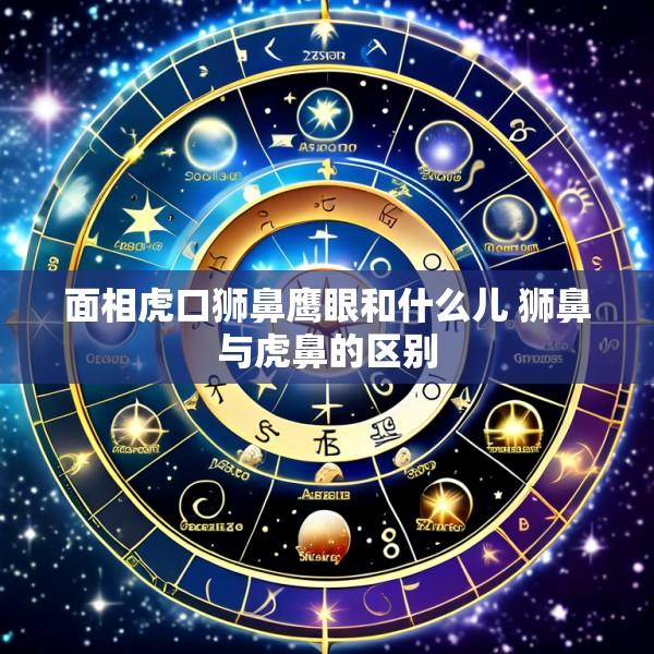 面相虎口狮鼻鹰眼和什么儿 狮鼻与虎鼻的区别