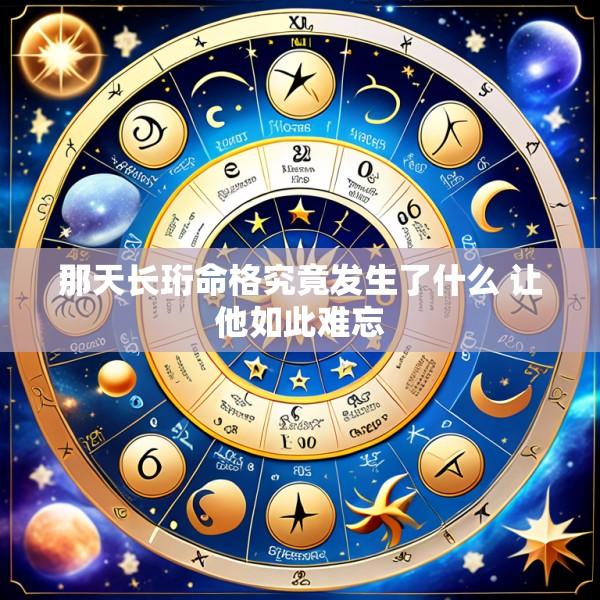 那天长珩命格究竟发生了什么 让他如此难忘