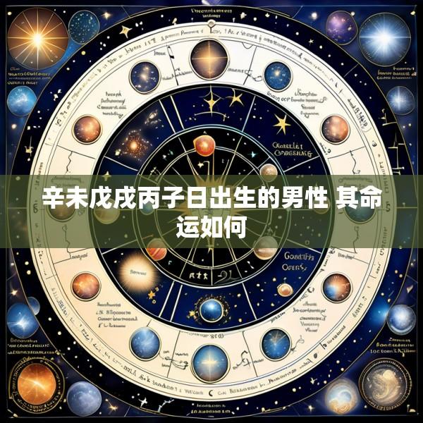 辛未戊戌丙子日出生的男性 其命运如何