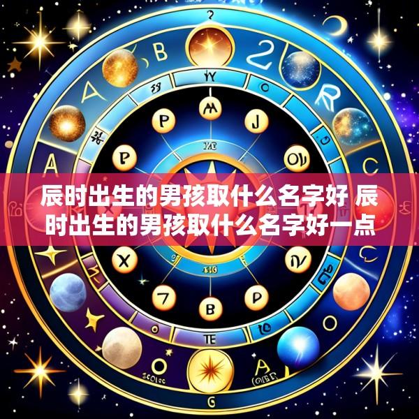 辰时出生的男孩取什么名字好 辰时出生的男孩取什么名字好一点
