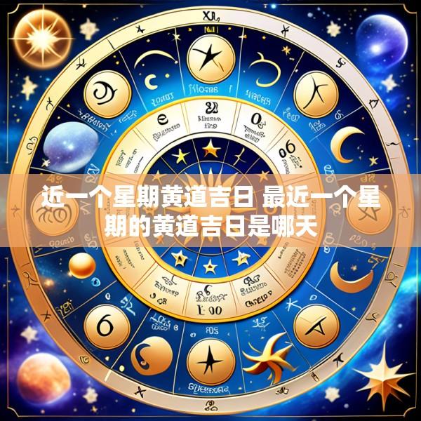 近一个星期黄道吉日 最近一个星期的黄道吉日是哪天