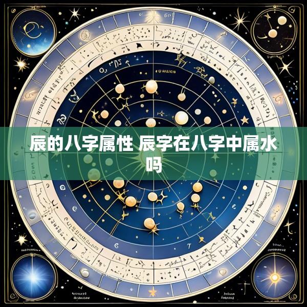 辰的八字属性 辰字在八字中属水吗