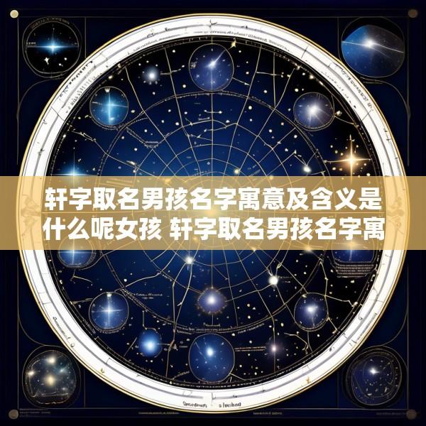 轩字取名男孩名字寓意及含义是什么呢女孩 轩字取名男孩名字寓意及含义是什么呢女孩子