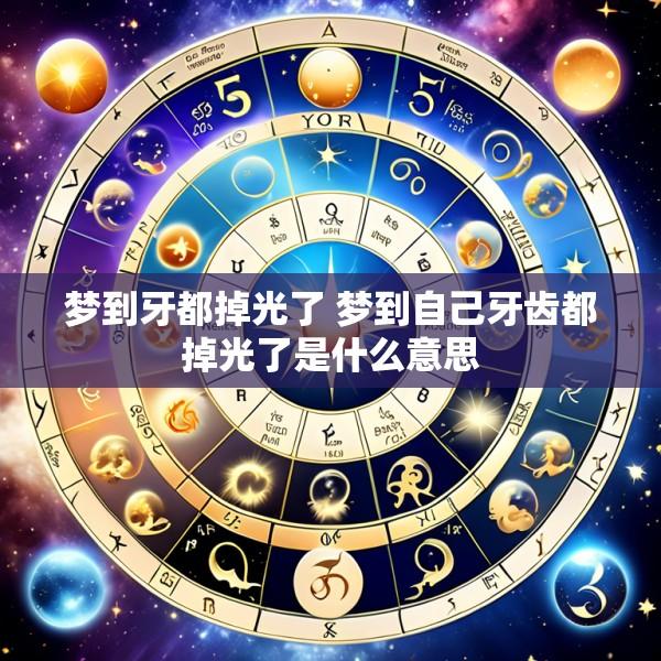梦到牙都掉光了 梦到自己牙齿都掉光了是什么意思
