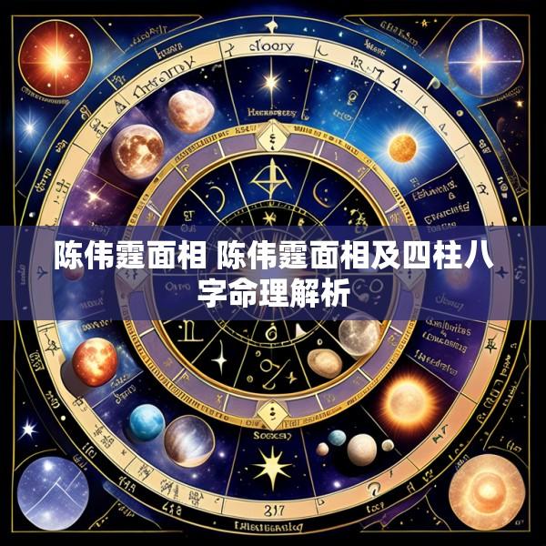 陈伟霆面相 陈伟霆面相及四柱八字命理解析