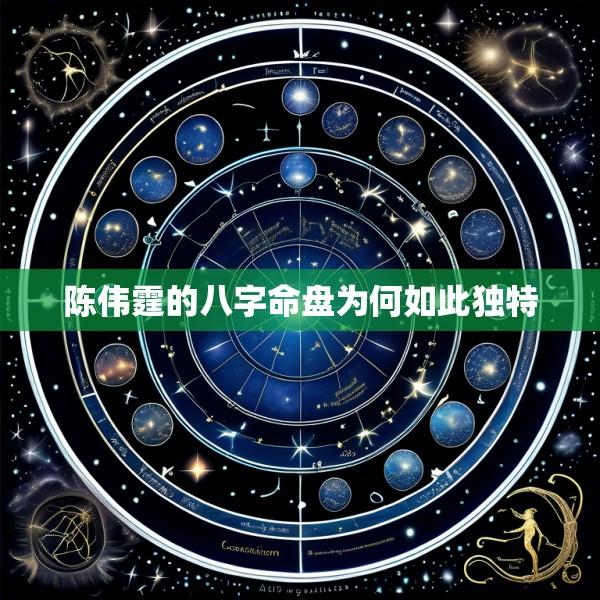 陈伟霆的八字命盘为何如此独特
