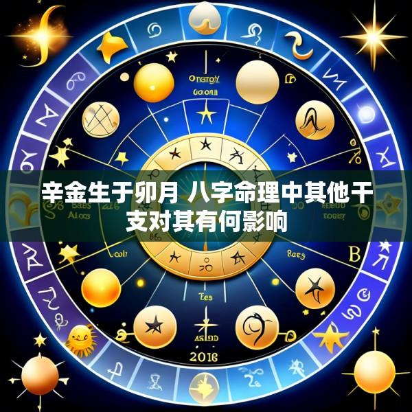 辛金生于卯月 八字命理中其他干支对其有何影响