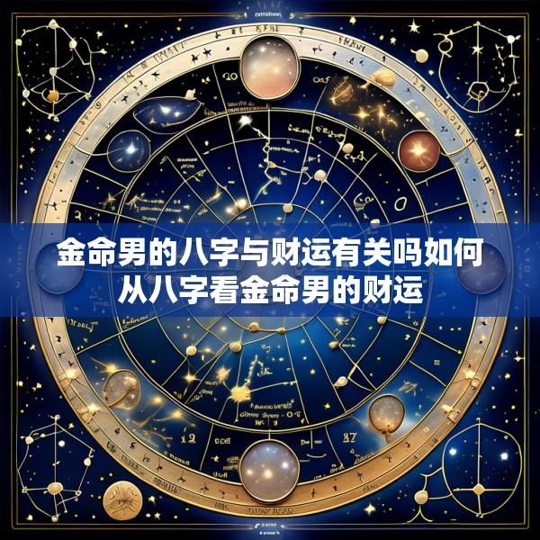 金命男的八字与财运有关吗如何从八字看金命男的财运