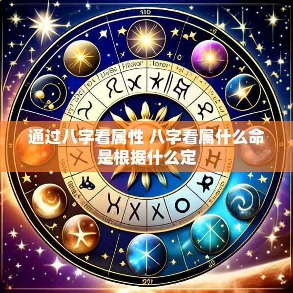 通过八字看属性 八字看属什么命是根据什么定
