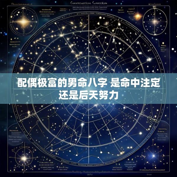 配偶极富的男命八字 是命中注定还是后天努力