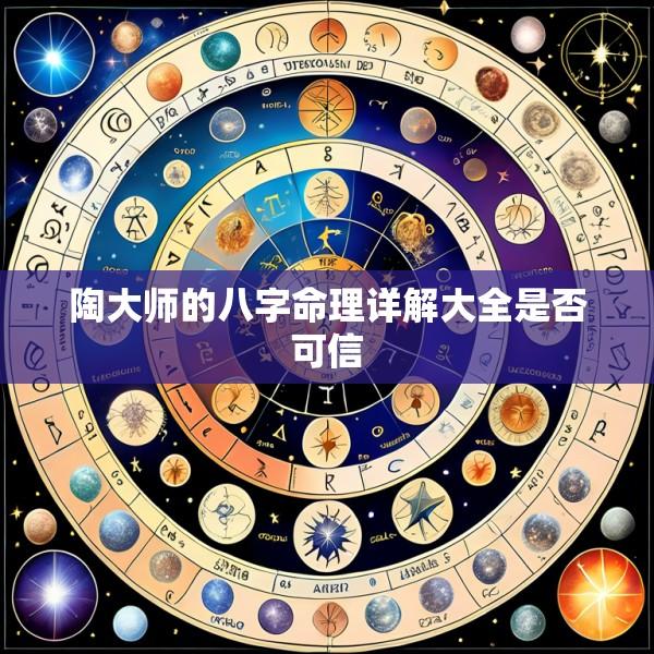 陶大师的八字命理详解大全是否可信