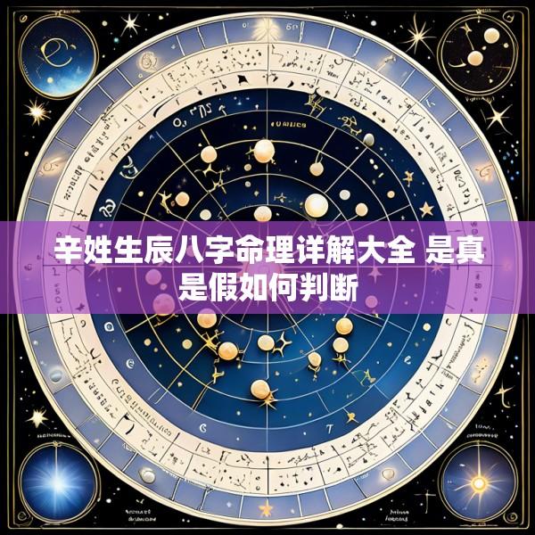 辛姓生辰八字命理详解大全 是真是假如何判断