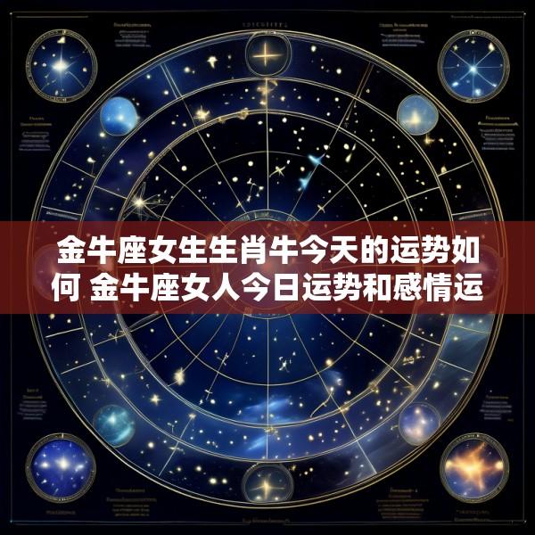 金牛座女生生肖牛今天的运势如何 金牛座女人今日运势和感情运势如何
