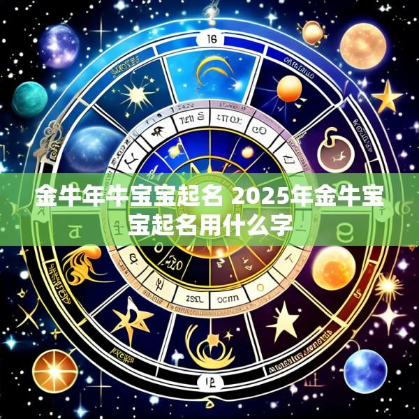 金牛年牛宝宝起名 2025年金牛宝宝起名用什么字