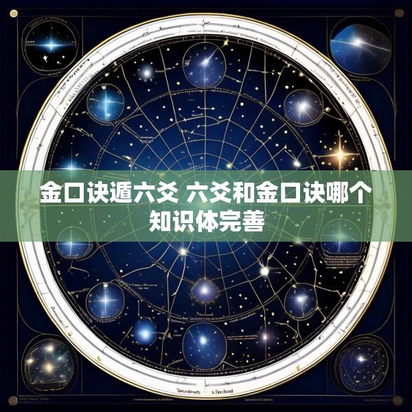 金口诀遁六爻 六爻和金口诀哪个知识体完善