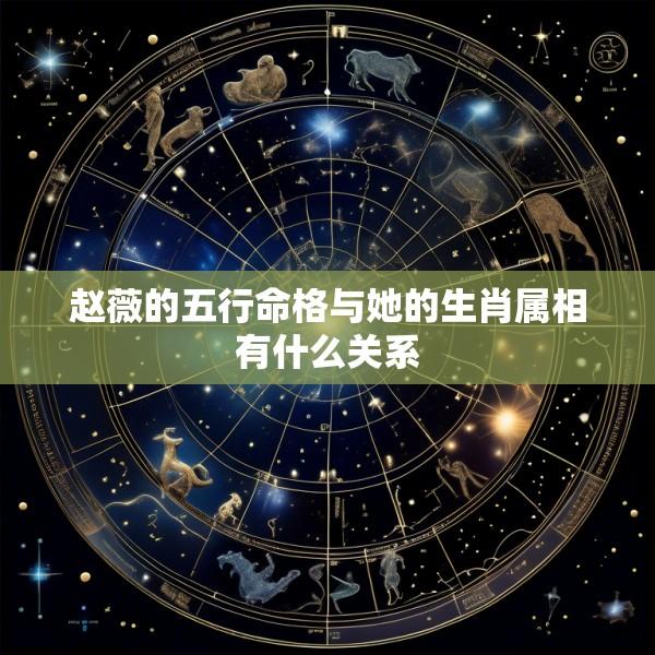 赵薇的五行命格与她的生肖属相有什么关系