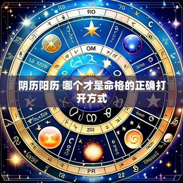 阴历阳历 哪个才是命格的正确打开方式