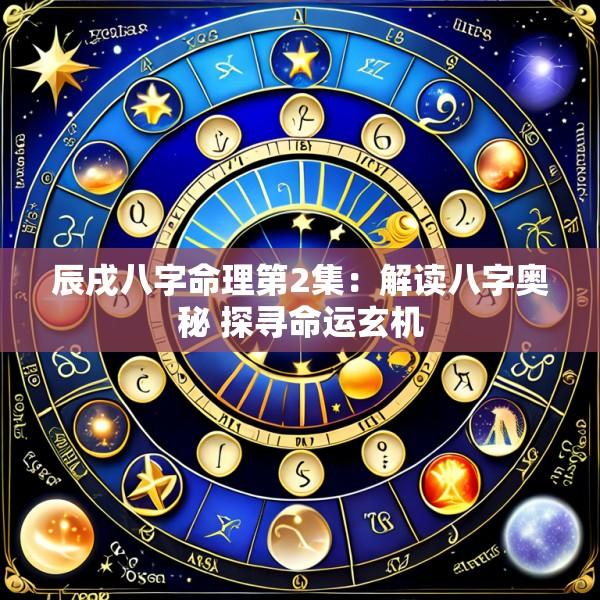 辰戌八字命理第2集：解读八字奥秘 探寻命运玄机
