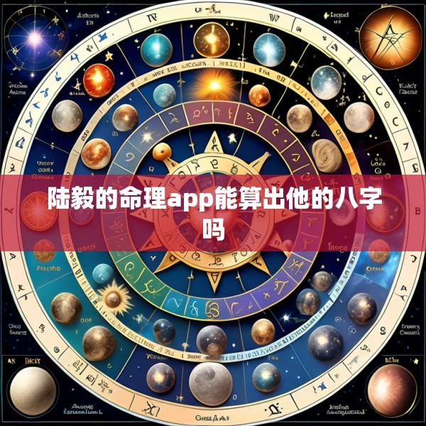 陆毅的命理app能算出他的八字吗