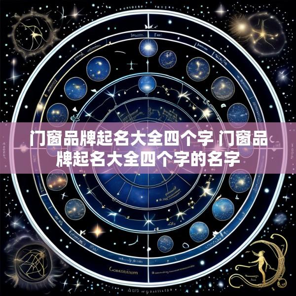 门窗品牌起名大全四个字 门窗品牌起名大全四个字的名字