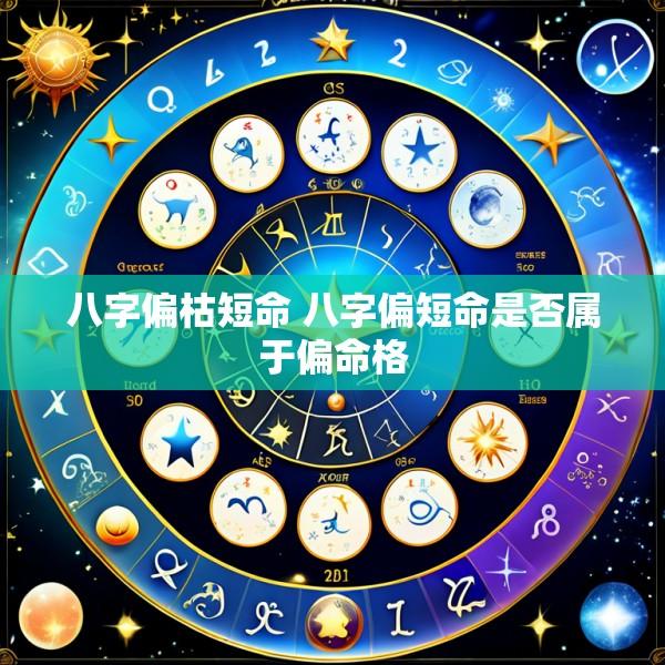 八字偏枯短命 八字偏短命是否属于偏命格