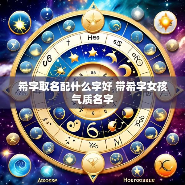 希字取名配什么字好 带希字女孩气质名字