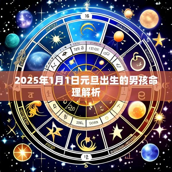 2025年1月1日元旦出生的男孩命理解析