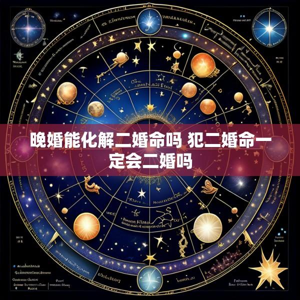 晚婚能化解二婚命吗 犯二婚命一定会二婚吗