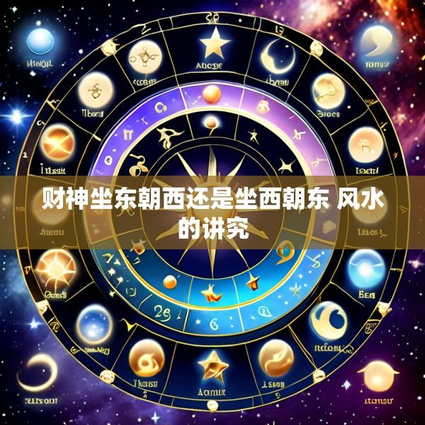 财神坐东朝西还是坐西朝东 风水的讲究