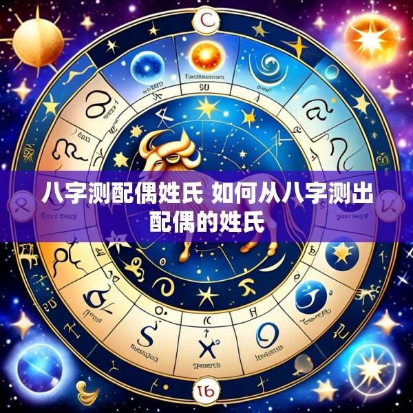 八字测配偶姓氏 如何从八字测出配偶的姓氏