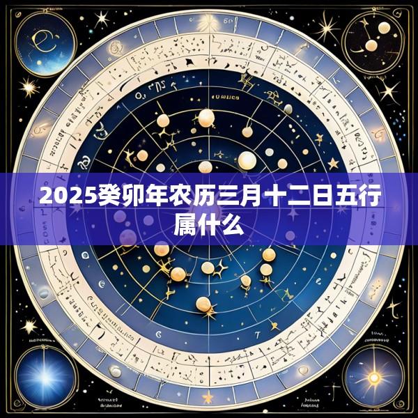 2025癸卯年农历三月十二日五行属什么