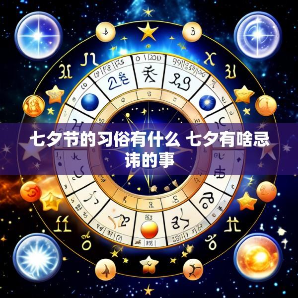 七夕节的习俗有什么 七夕有啥忌讳的事