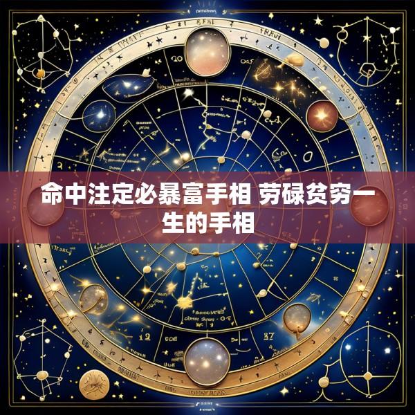 命中注定必暴富手相 劳碌贫穷一生的手相