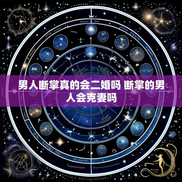 男人断掌真的会二婚吗 断掌的男人会克妻吗
