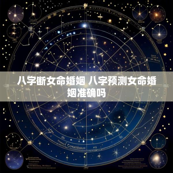 八字断女命婚姻 八字预测女命婚姻准确吗