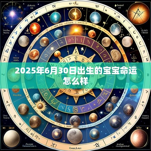 2025年6月30日出生的宝宝命运怎么样