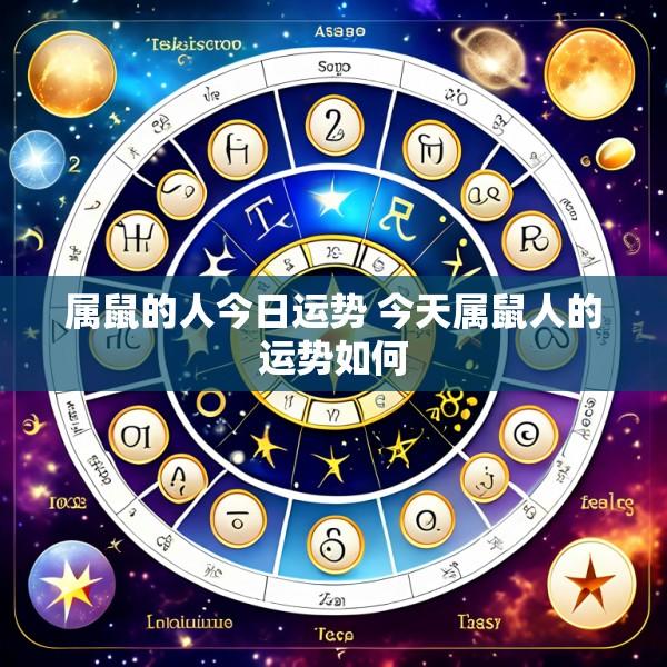 属鼠的人今日运势 今天属鼠人的运势如何