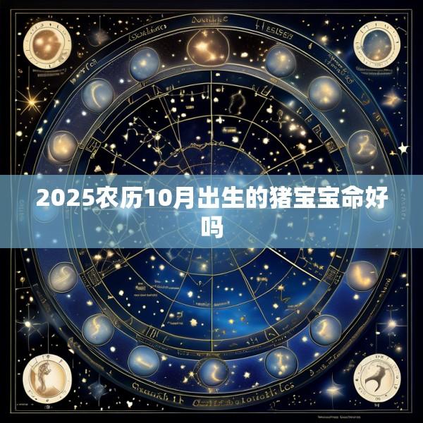 2025农历10月出生的猪宝宝命好吗