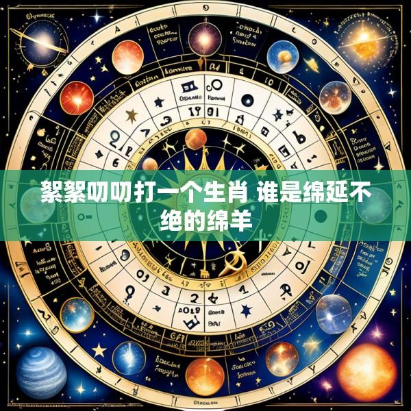 絮絮叨叨打一个生肖 谁是绵延不绝的绵羊