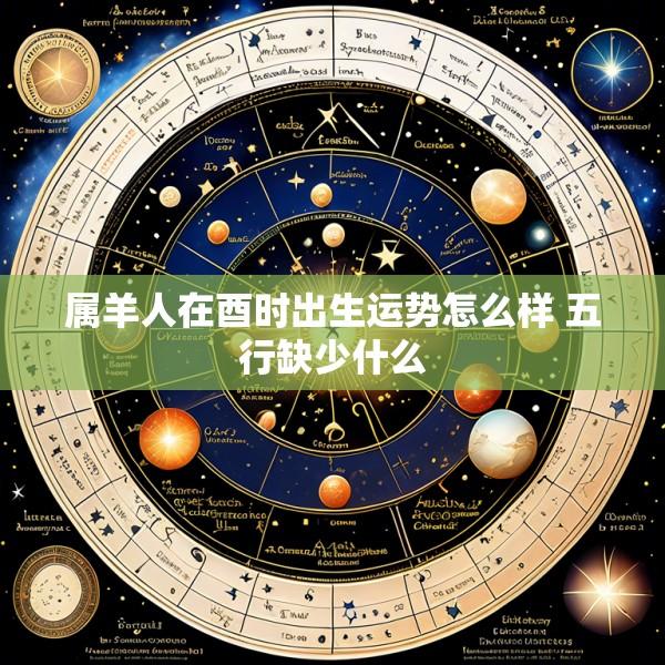 属羊人在酉时出生运势怎么样 五行缺少什么