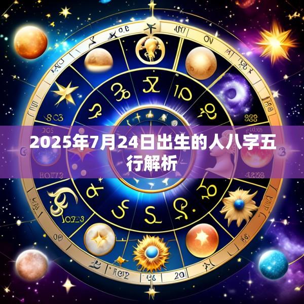 2025年7月24日出生的人八字五行解析
