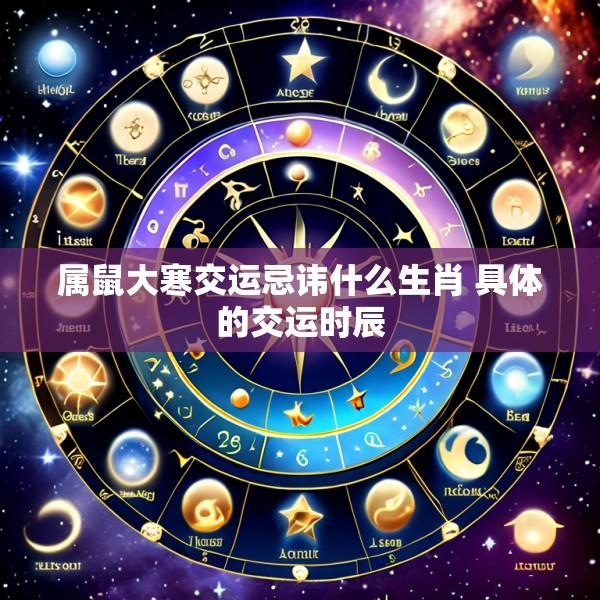 属鼠大寒交运忌讳什么生肖 具体的交运时辰