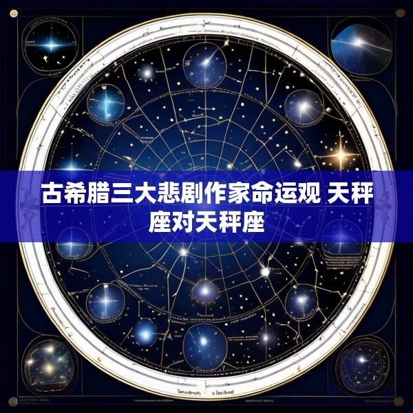 古希腊三大悲剧作家命运观 天秤座对天秤座