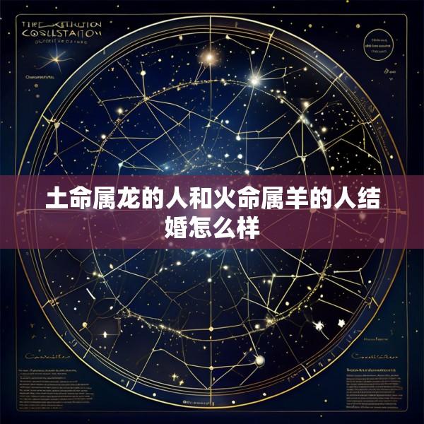 土命属龙的人和火命属羊的人结婚怎么样