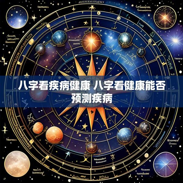 八字看疾病健康 八字看健康能否预测疾病