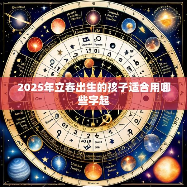 2025年立春出生的孩子适合用哪些字起