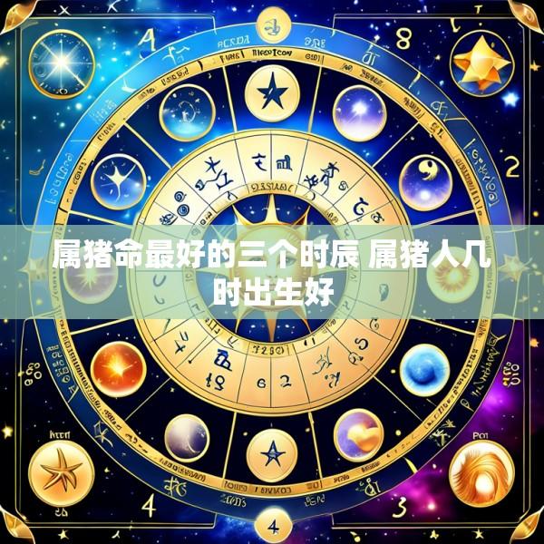 属猪命最好的三个时辰 属猪人几时出生好