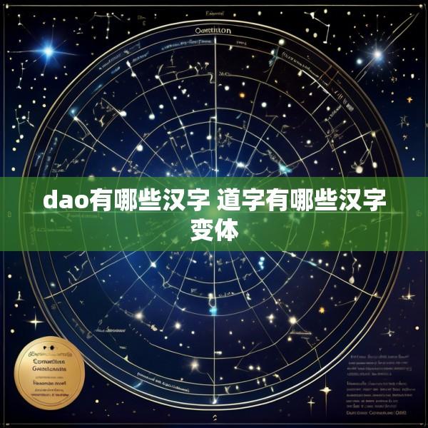 dao有哪些汉字 道字有哪些汉字变体