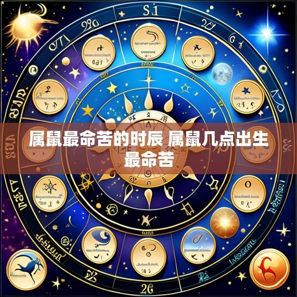 属鼠最命苦的时辰 属鼠几点出生最命苦