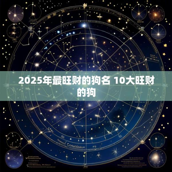 2025年最旺财的狗名 10大旺财的狗